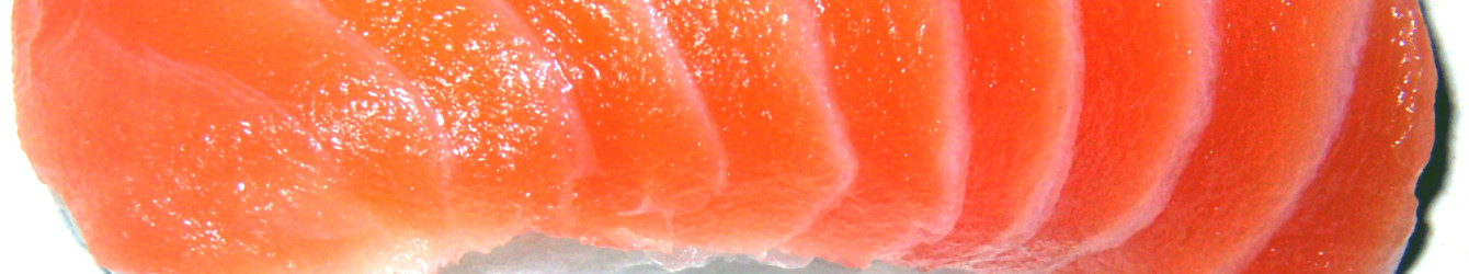 Fresh sliced salmon steak
