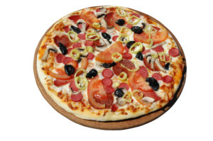 Pizza can be a nice treat but nearly all will contain high amounts of sodium 