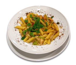 Pasta is a popular choice and can be the included in a wide variety of meals